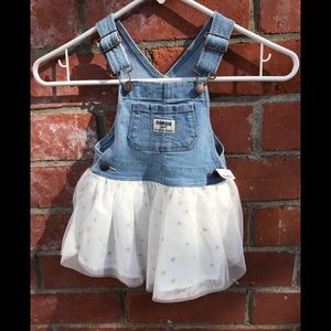 OSH KOSH denim overall tutu dress